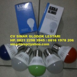 Lampu LED Bulb Warna